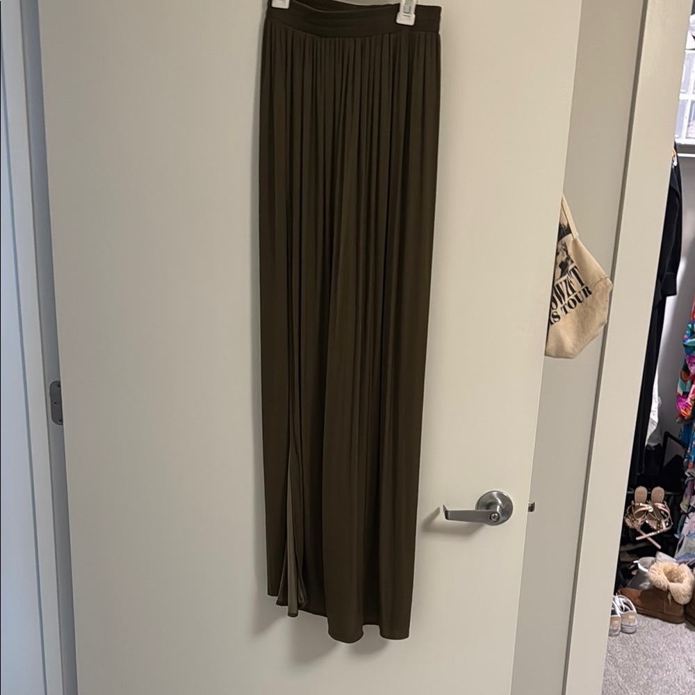 Forever 21 Dark Olive Maxi Skirt